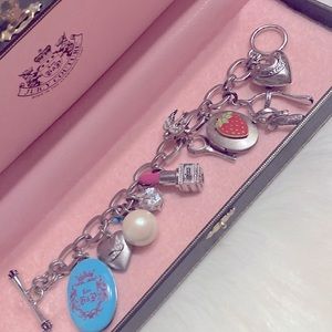 Juicy Couture Locket Bracelet And Charms Like New Excellent Condition